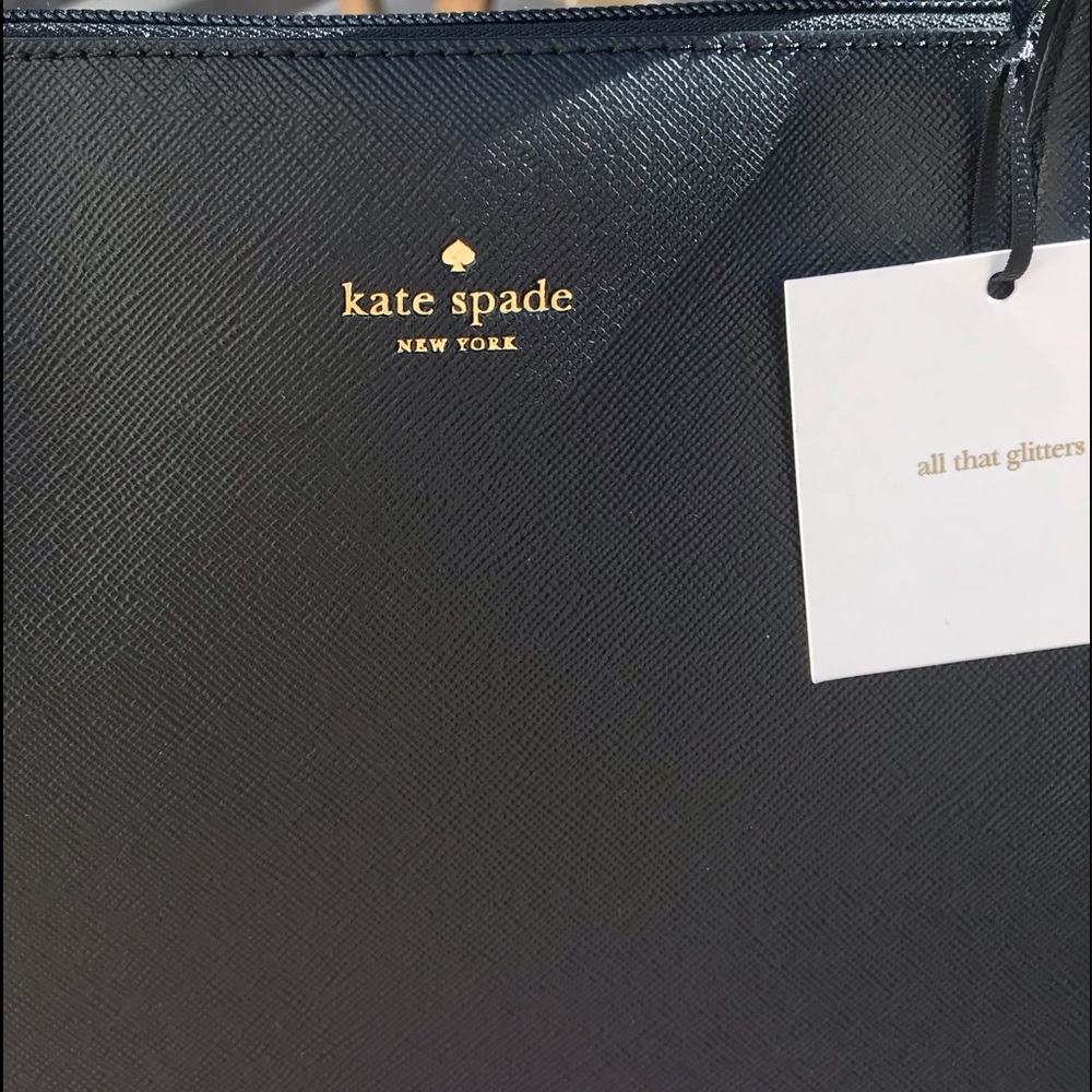 Kate spade Penny Greta Court black large tote blk - Picture 3 of 4